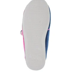 Wide Fit Warm Antibacterial Slippers - Navy Raspberry