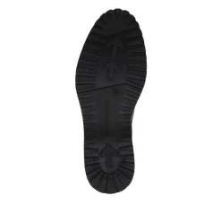 Wide-Fit Water-Resistant Leather Shoes - Black