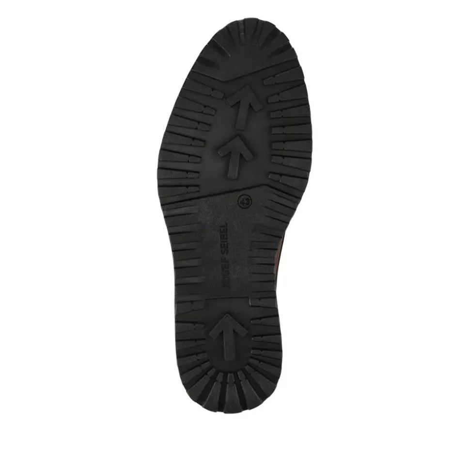 Wide-Fit Water-Resistant Leather Shoes - Dark Brown