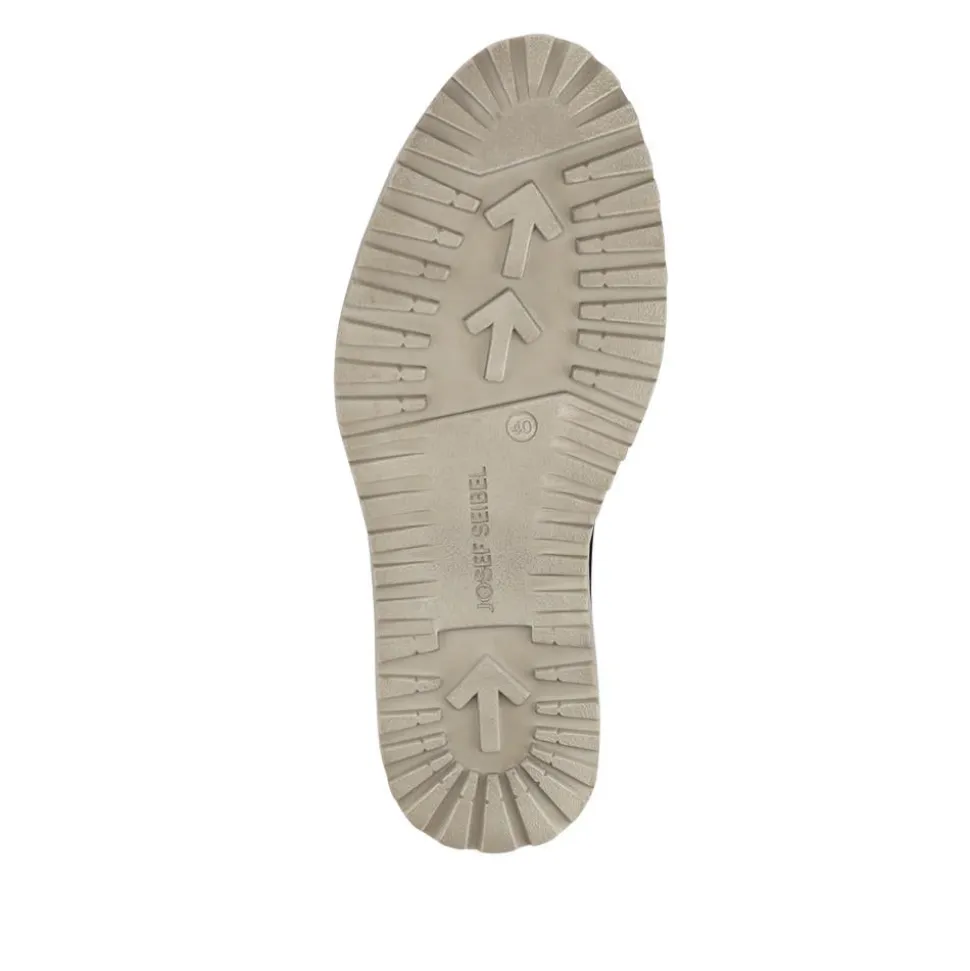 Wide-Fit Water-Resistant Leather Shoes - Navy