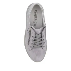 Wide-Fit Zip-Fastening Trainers - Grey