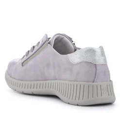 Wide-Fit Zip-Fastening Trainers - Grey