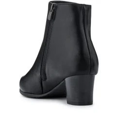 Wide Fit Zip Up Ankle Boots - Black
