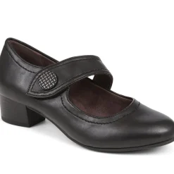 Wide Strap Mary Janes - Black