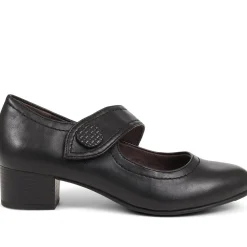 Wide Strap Mary Janes - Black