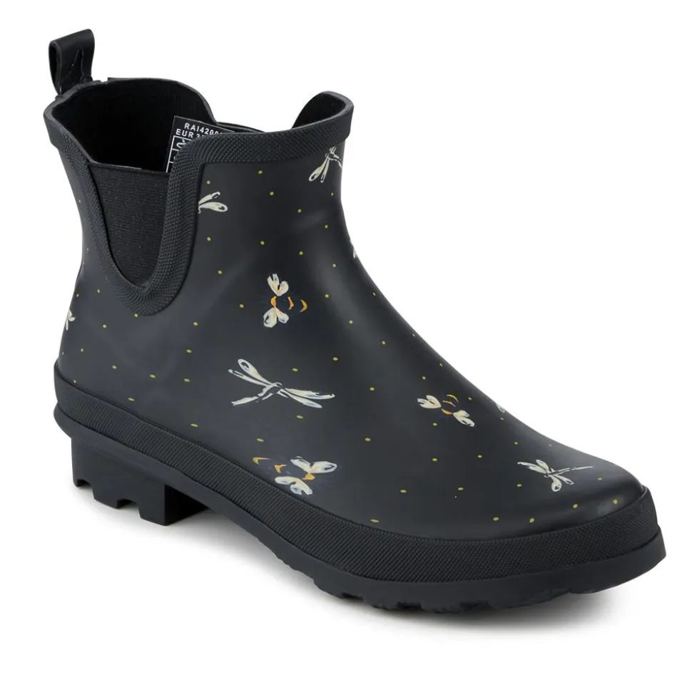 Women’s Comfort Fit Welly Boots - Black Multi