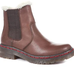 Wool Lined Chelsea Boots - Brown