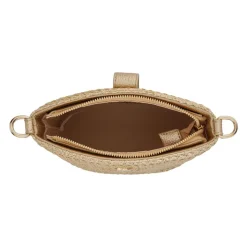 Woven Cross-Body Bag - Gold