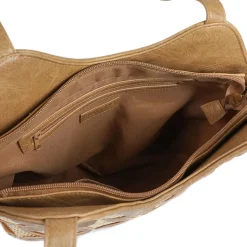 Woven Daily Shoulder Bag - Beige Multi