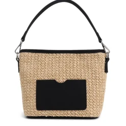 Woven Shoulder Bag - Black