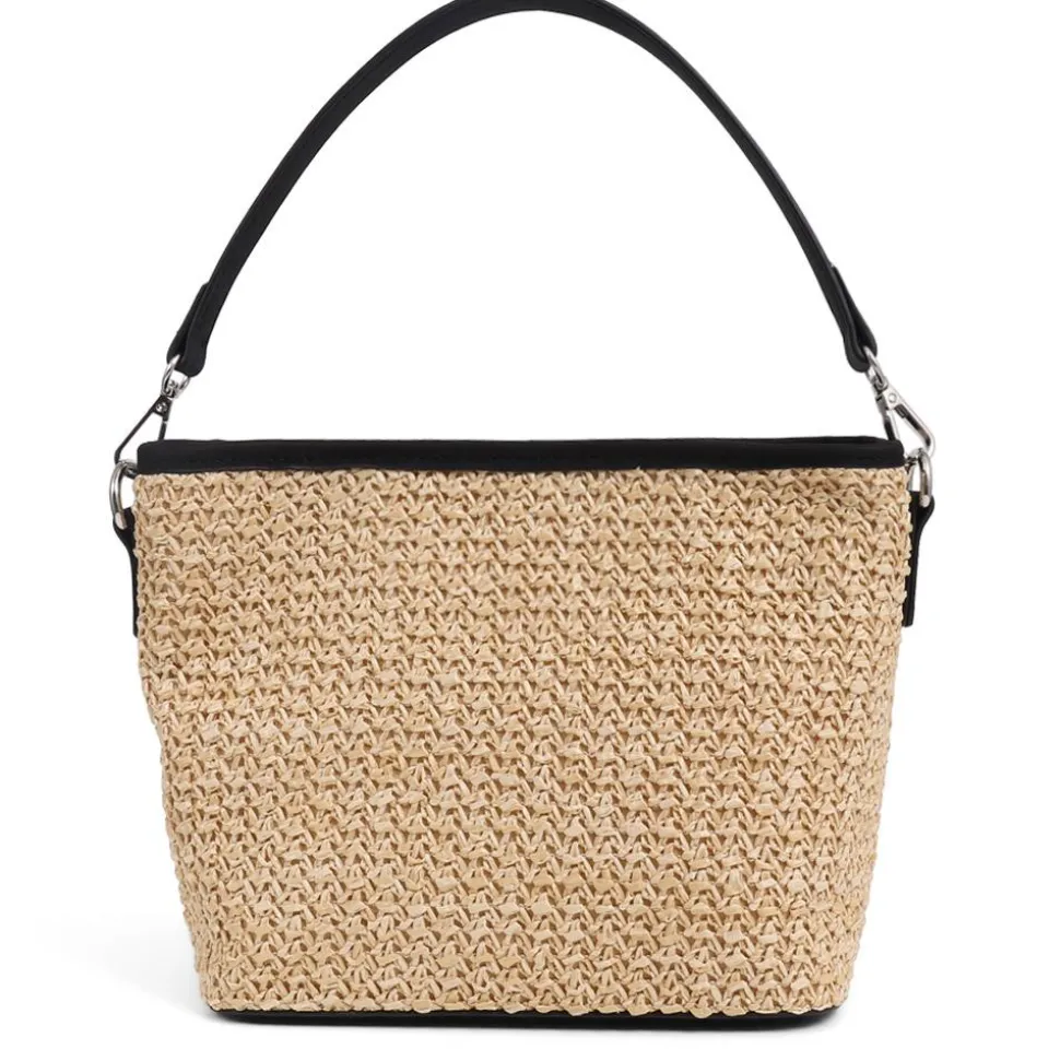 Woven Shoulder Bag - Black