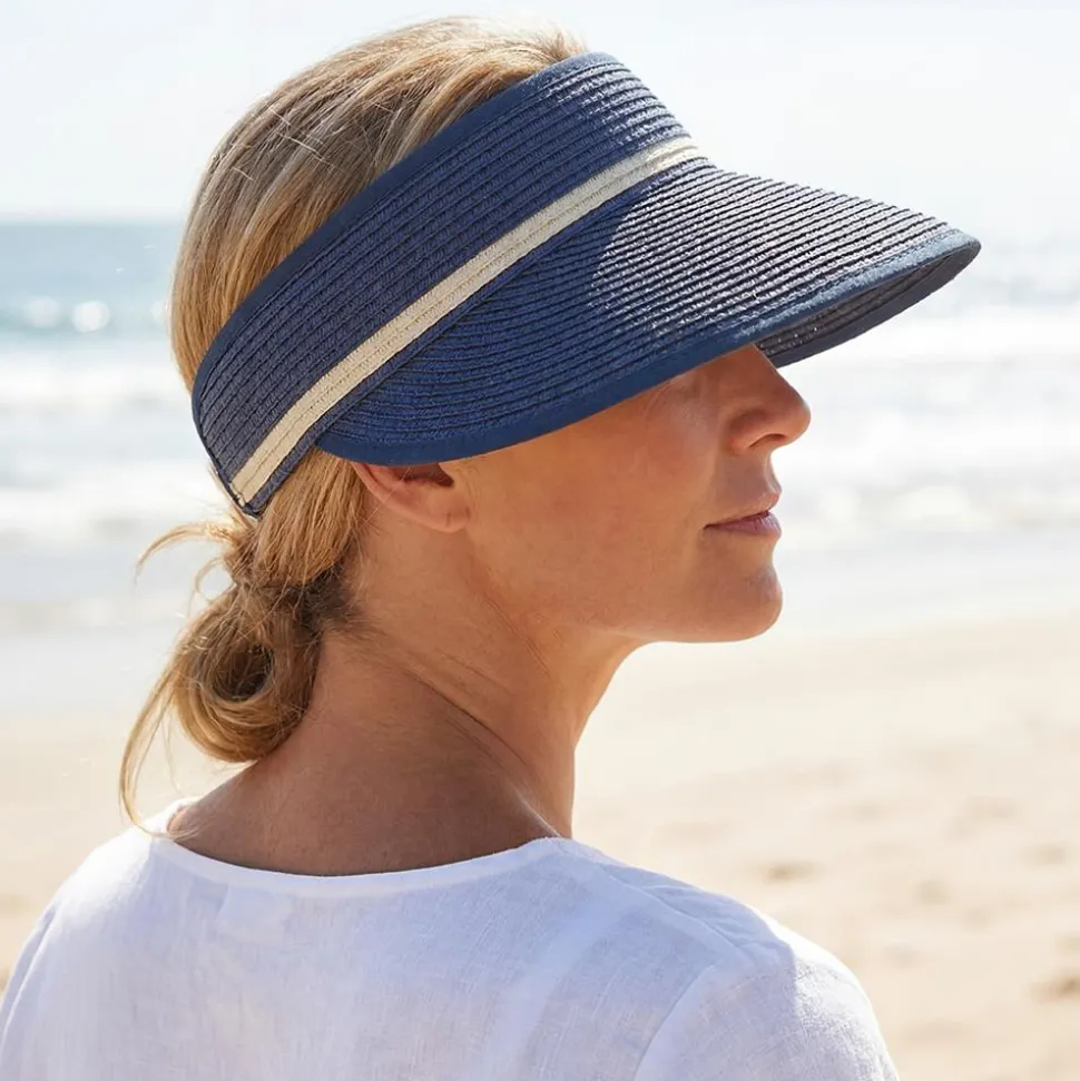 Woven Sun Visor - Navy