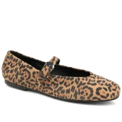 Ysabel Leather Mary Janes - Leopard