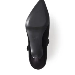 Yumi Heeled Court Shoes - Black