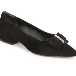 Zanzibar Pointed-Toe Flats - Black