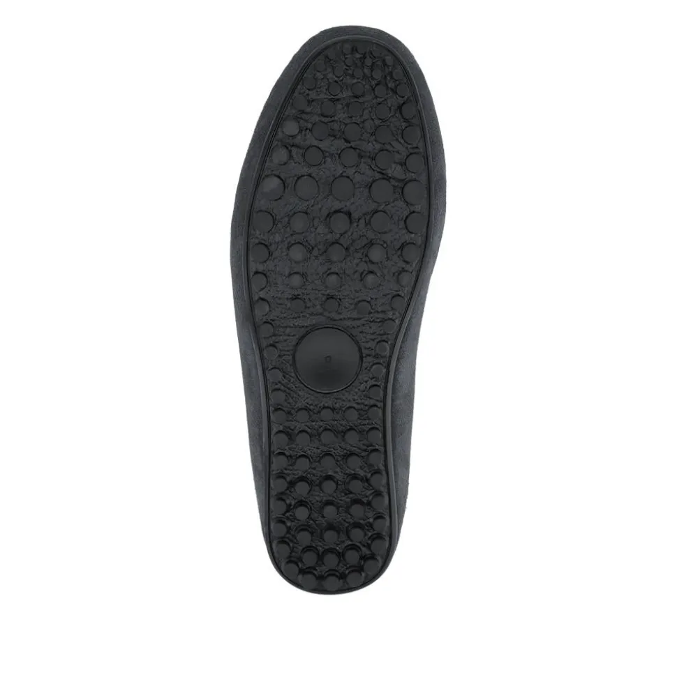 Zap Leather Mule Slippers - Charcoal