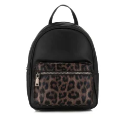 Zip-Close Backpack - Brown Leopard