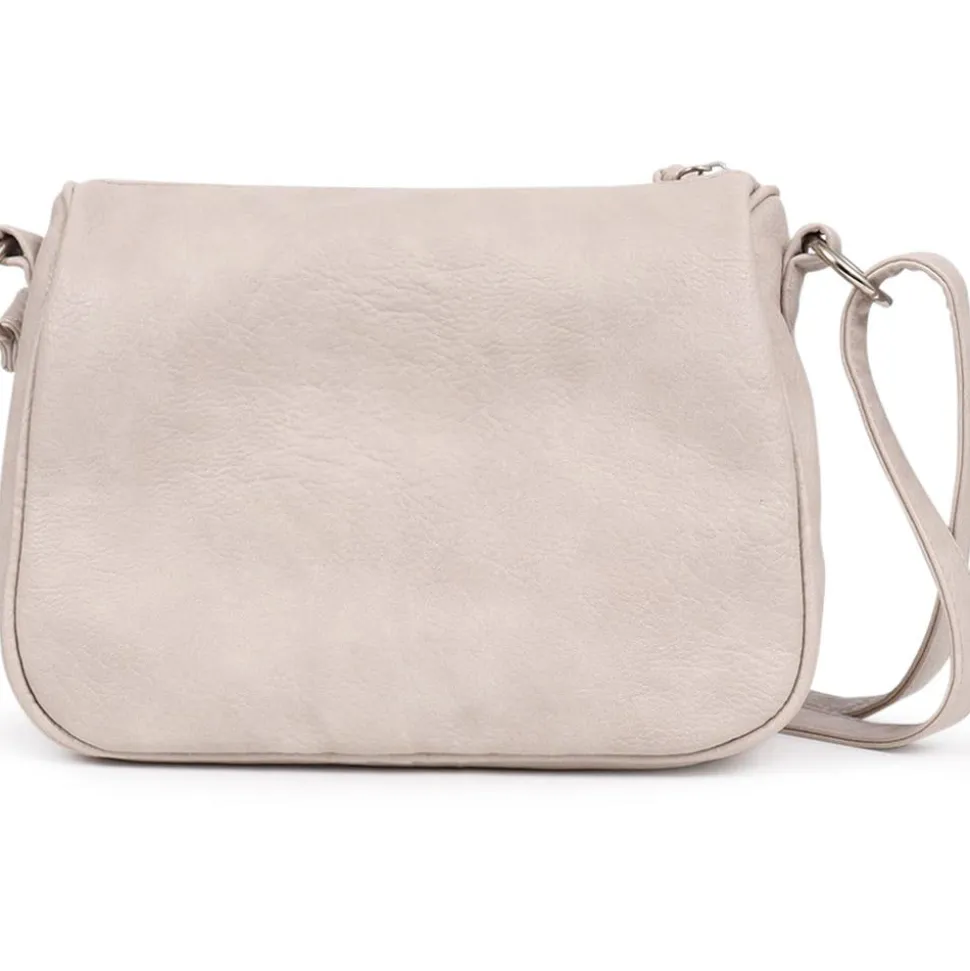 Zip-Close Cross-Body Bag - Slate