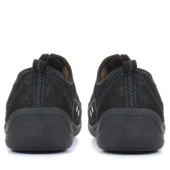 Zip Fastening Trainers - Black