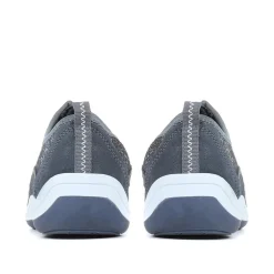 Zip Fastening Trainers - Blue