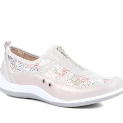 Zip Fastening Trainers - Floral