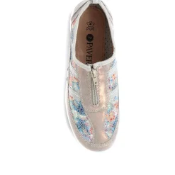 Zip Fastening Trainers - Grey Multi