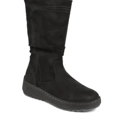 Zipped Long Boots - Black