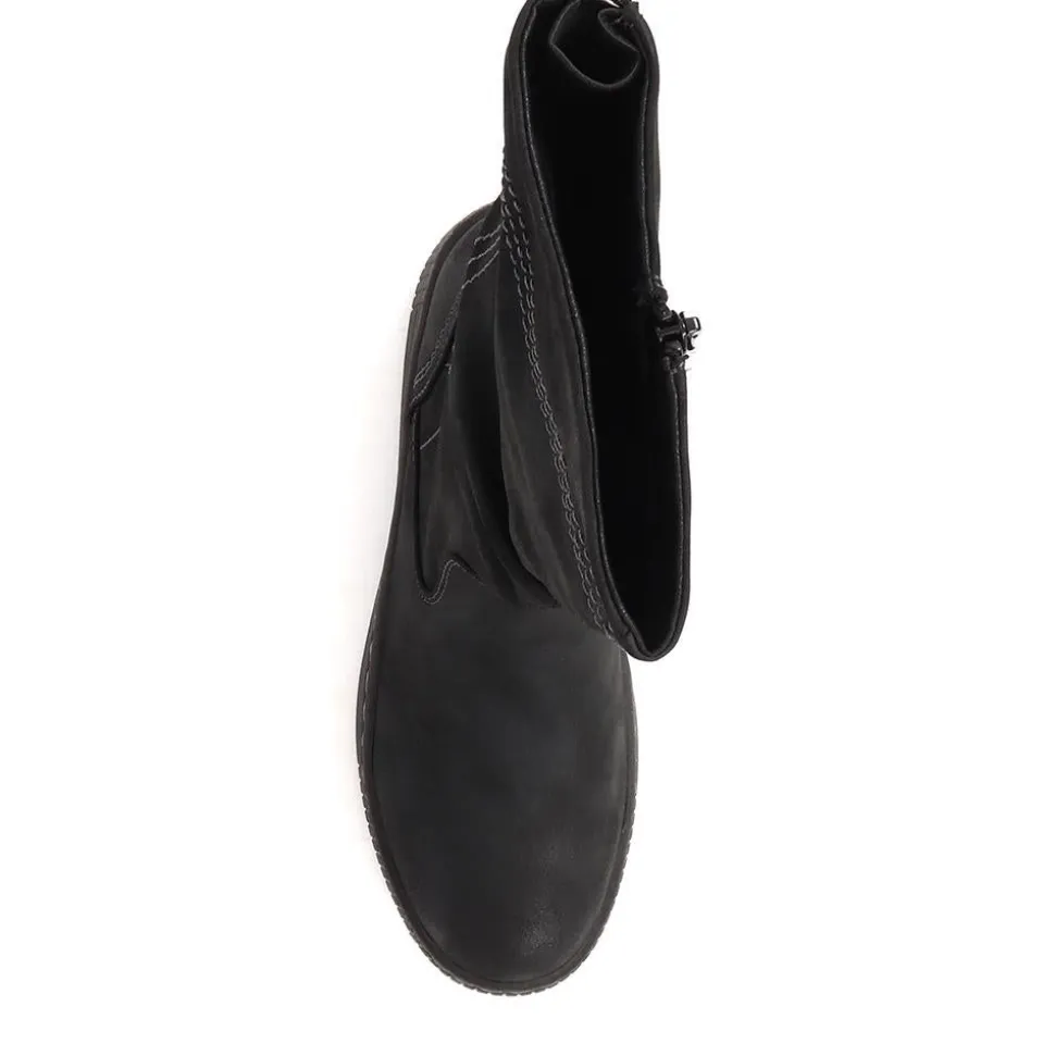 Zipped Long Boots - Black