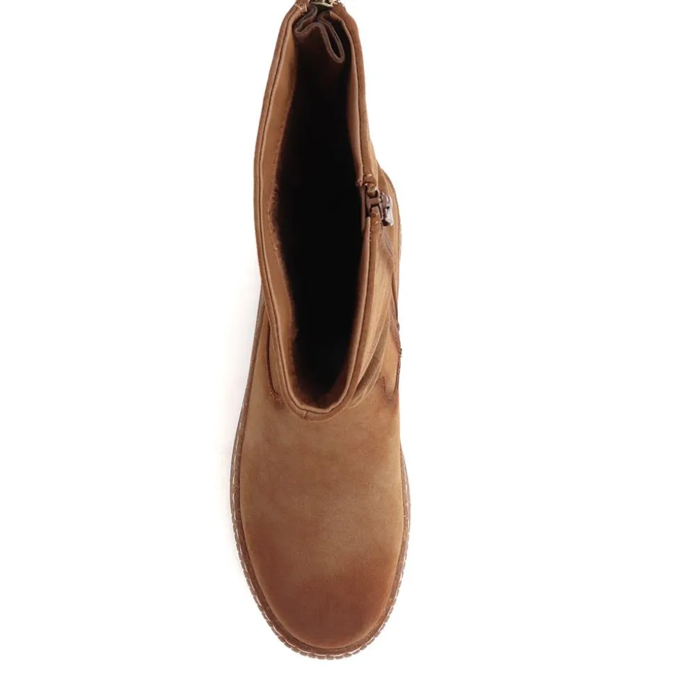 Zipped Long Boots - Tan