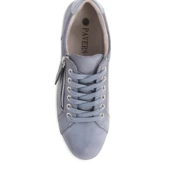 Zip Up Chunky Platform Trainers - Blue