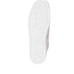 Zip Up Chunky Platform Trainers - White Multi