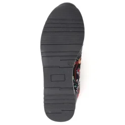 Zip-Up Laced Trainers - Black Floral