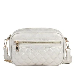 Zip Up Shoulder Bag - Soft Gold