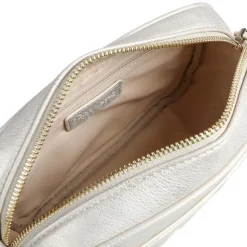 Zip Up Shoulder Bag - Soft Gold