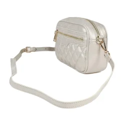 Zip Up Shoulder Bag - Soft Gold