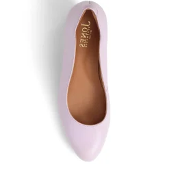 Zoey Leather Court Shoes - Lilac